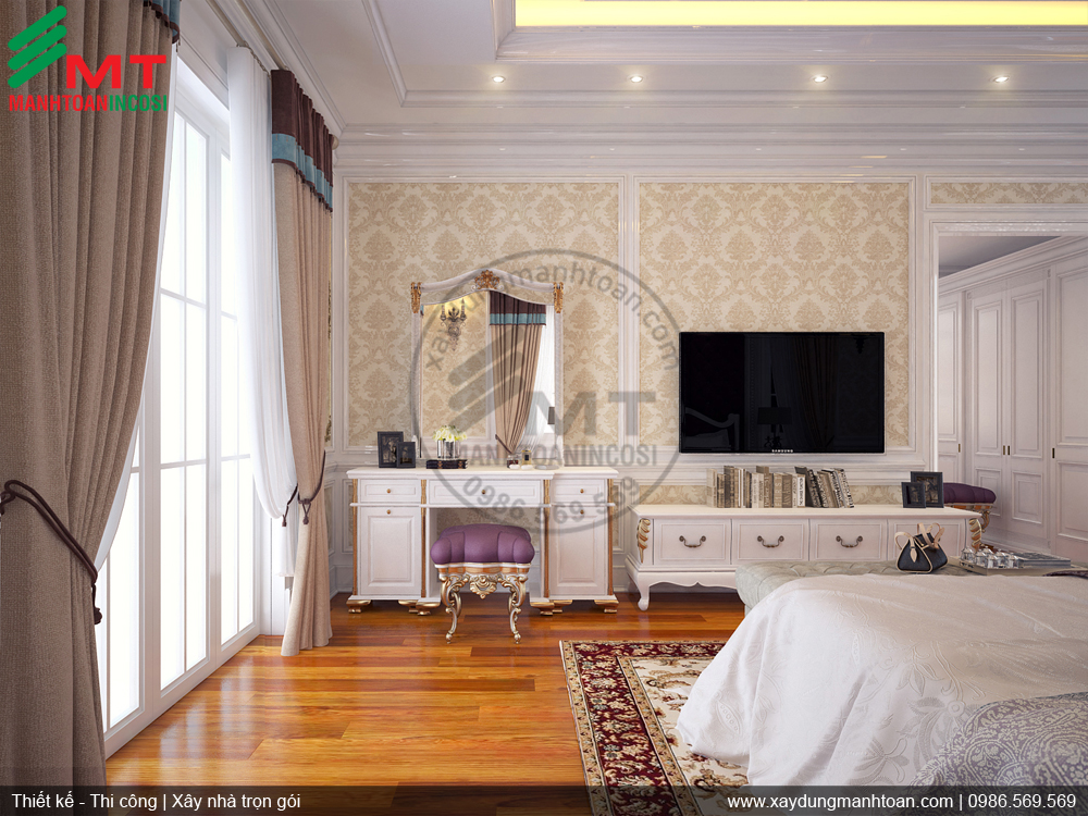 thiết kế nội thất căn hộ Vincom Long Biên - công ty TNHH đầu tư xây dựng Mạnh Toàn