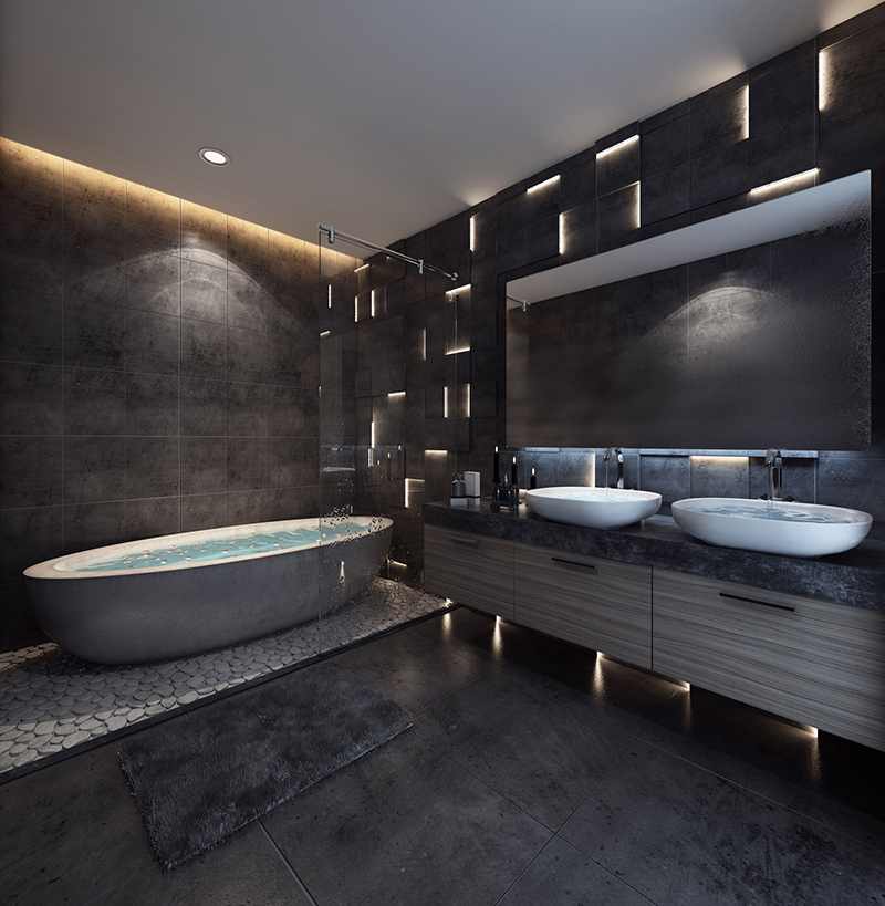 22 thiết kế nội thất phòng tắm độc đáo