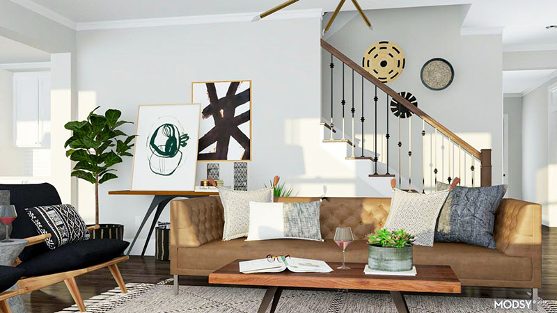 10 cách thiết kế phòng khách theo phong cách công nghiệp