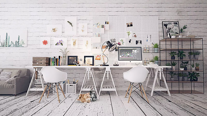 Phòng làm việc tại nhà – Dấu cộng hoàn hảo cho những người đam mê công việc