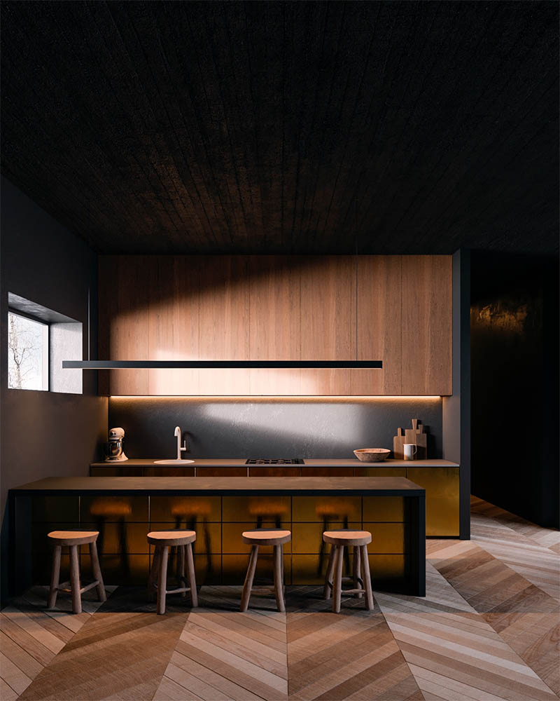 Sử dụng vật liệu gỗ trong thiết kế nội thất nhà bếp