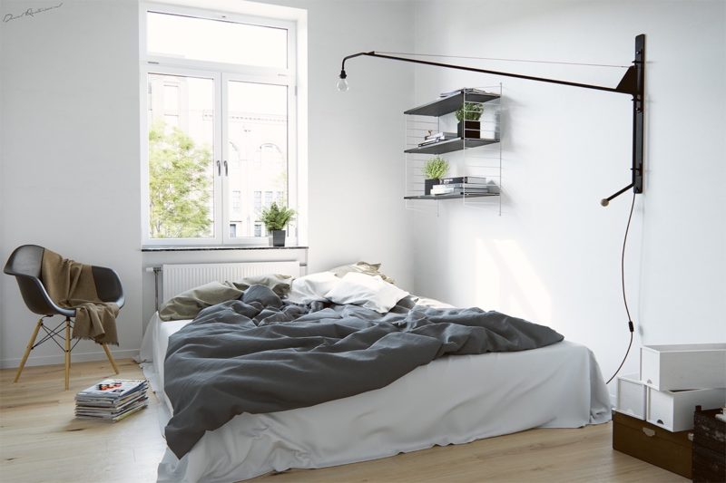phòng ngủ phong cách Scandinavian ấm cúng và gần gũi