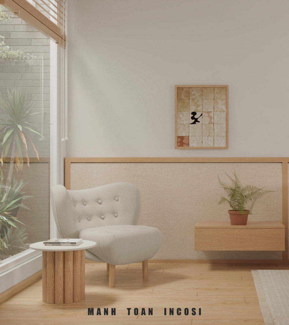 Phòng ngủ thiết kế theo phong cách Japandi