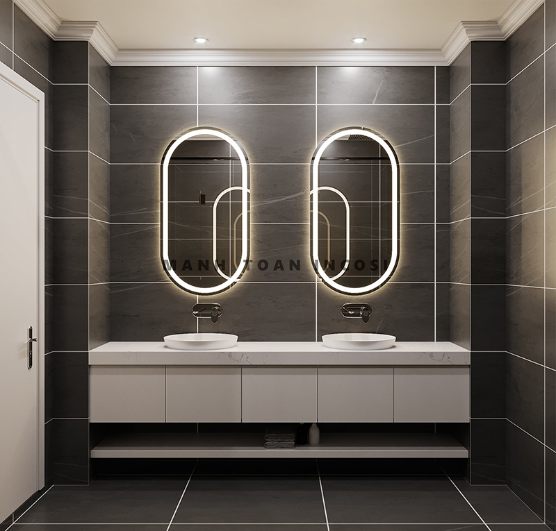 Gương gắn đèn Led